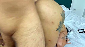 big bambu rips fat ass pussy and feeds cock milk while husband films??