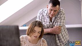 Experienced Old Man Pounds Gorgeous Teen in Every Position!