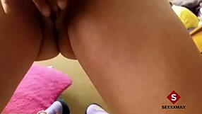 Maestra toys big tits teen's vagina to explosive orgasm
