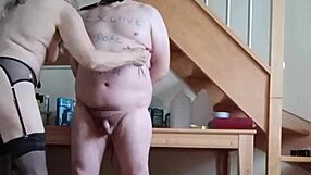 check out this french femdom housewife chaining her bound slave outdoors for some dirty humiliating play