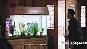 Short Thai Ember Snow takes double penetration anal in taboo threesome