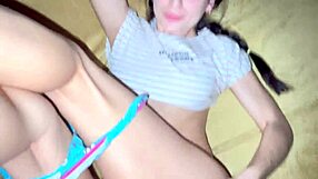 stepsister sneaks in for secret ass night instead of sleep