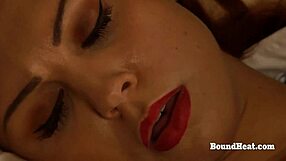 naughty lesbian mistress fingers pussy to screaming orgasm naked on bed