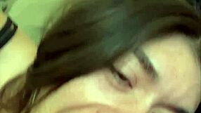 Girlfriend Experience Sloppy Sofa Blowjob Aubry Babcock Deepthroat Cowgirl Cum Vol 50