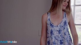 blondie tempts sister's boyfriend couch cowgirl creampie muff dive session