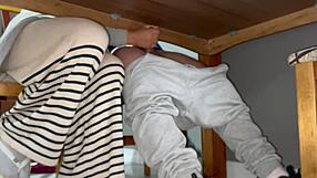 oh damn masturbating wildly in the public restaurant!