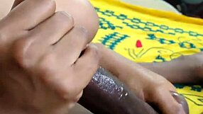 hot girl's skilled handjob strokes cock to explosive finish