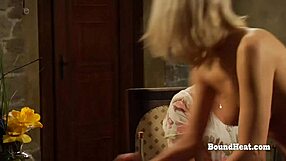 naughty lesbian mistress fingers pussy to screaming orgasm naked on bed