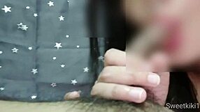 japanese girlfriend blows kisses squirts uncensored homemade blowjob cumshot