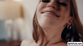 hey, check out this blonde transexual stepmom banging her skinny tgirl stepdaughter bareback