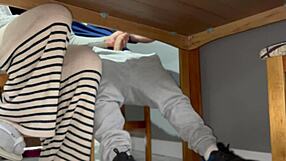 oh damn masturbating wildly in the public restaurant!