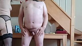 check out this french femdom housewife chaining her bound slave outdoors for some dirty humiliating play