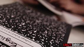 hey stepdad's huge cock makes kinky homeschool chores start with teen aria valencia's deep blowjob