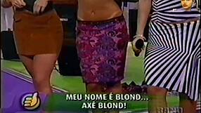 Team Axe Blonde Rips Clothes Super Positive Brazilian Strip!