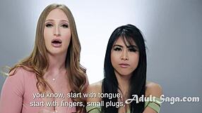 Skylar Snow and Ember Snow Discuss Anal Fingering and Rimjobs