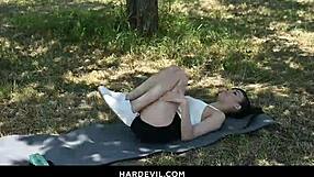 i'm sweating through emily pink's intense athletic anal workout