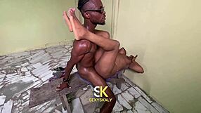 Pornstar's Massive Ass Spread Legs Wide for Quick Bench Pounding Action