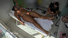 i slipped into my naughty bikini for the poolside massage and drove the masseuse wild