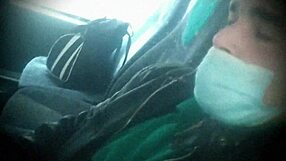 We barely escaped getting caught blowing on public bus