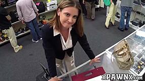 ever spied a broke milf selling her tight cunt at pawnshop for monster cock?