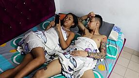 morena latina teen hermanastra begs her hermanastro's friend to fuck her big ass hard now?