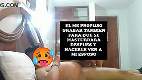 husband makes wife 69 his friend's cock with dirty talk cuffs