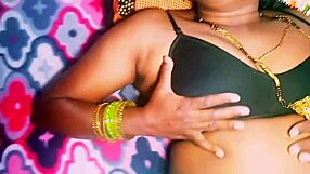 desi bhabi sneaks boyfriend into bedroom cheating on hubby with dirty telugu whispers