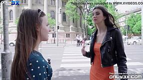 imagine lina luxa squeezed tight in outdoor dp with mike and lutro