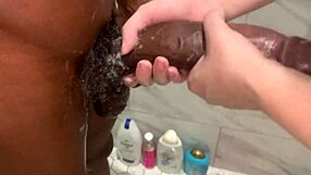 Stepbrother Convinces Stepsisters for First Shower Anal with Huge Cock