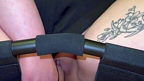 Riding that dick hard on my sex chair, panties aside for deep wet pussy action