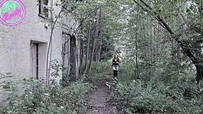 Petite german teen emily seduces stranger for halloween rough fuck! Monster cock pounds her tight pussy cowgirl