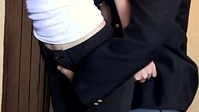 Rough femdom lesbians scissor hairy pussies outdoors first time