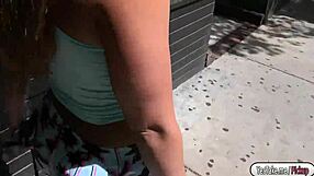 kelsi monroe sucks and fucks stranger's big cock publicly for cash 💦🍆