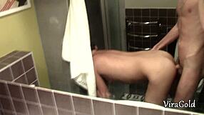 oh god home toilet quickie creampie floods my wet teen pussy so good!!