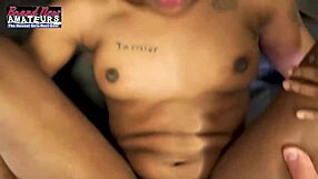Skinny tattooed evelyn's shaved pussy drilled hard before swallowing every drop!