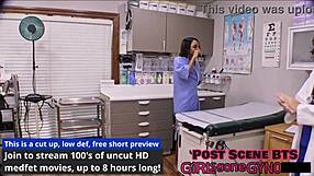 solana turns patients into human guinea pigs with deepthroat gagging and pussy spreading backstage