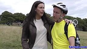 English milf bent over in lingerie heels and stockings doggystyled till cum floods her mouth!