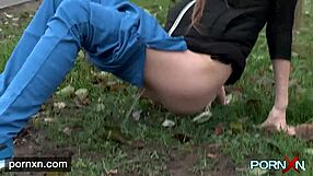 horny skinny brunette leyla flashes shaved pussy in public lingerie