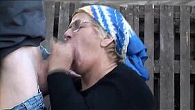 oh man my step grandma turns total whore bending over for old man doggystyle cumshot ride