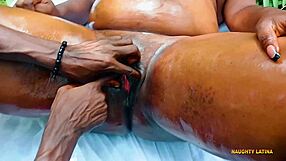 Naughty BBW stepmother craves hardcore pounding in outdoor bush quickie