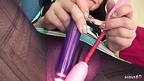 stepmom wanna suck my tiny dick after clit shakes?