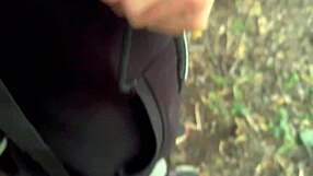 Spanish Milf Wife Sucks Cock in Public Park Risky Amateur Fuck
