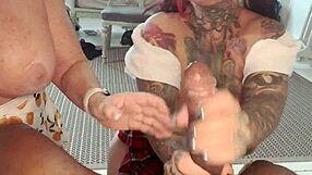 god i love sloppy bbc blowjobs from big natural tits sabien demonia in our kitchen 3some spitfest