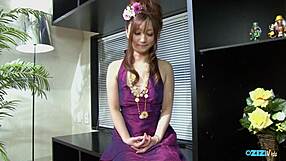 Watch this girl teased by a throbbing dick until she sucks it hard for a massive cumshot load!