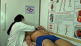 nurse gets wet seeing patient's huge erection ready for juicy latina pussy