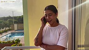 Colombian bbw stepsis with huge ass cheats on boyfriend for bro's rough domination fuck