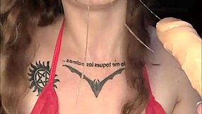 Malafalda Shoves Banana Ass to Mouth Food Play