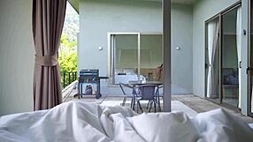 Juicy Curvy Neighbor Catches Me Jerking Off Then Rides My Huge Cock