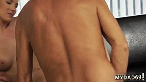 Desperate old granny spreads legs on casting couch for hardcore sex interview pounding with young boss afterward