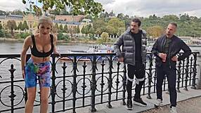 Busty Laura Crystal Gapes Ass in Hardcore DP Swallow